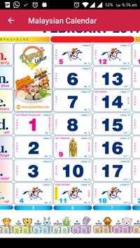 Malaysian Calendar (2017) screenshot 3