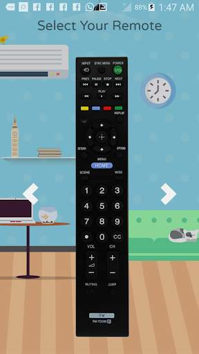 Remote Control For Sony TV screenshot 1