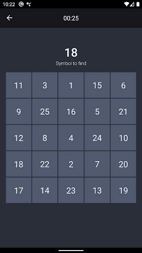 Schulte table: brain training screenshot 4