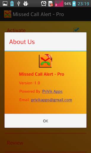 Missed Call Alert / Reminder   screenshot 4