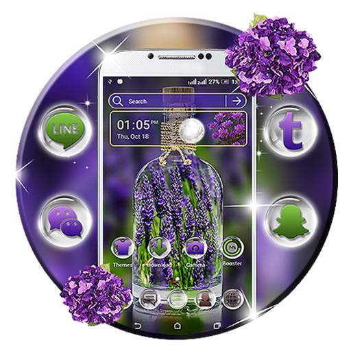 Lavender Launcher Theme 4.1