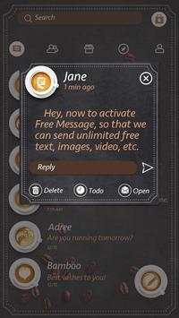 (FREE) GOSMS COFFEE TIME THEME screenshot 4