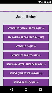 Justin Bieber Music screenshot 1