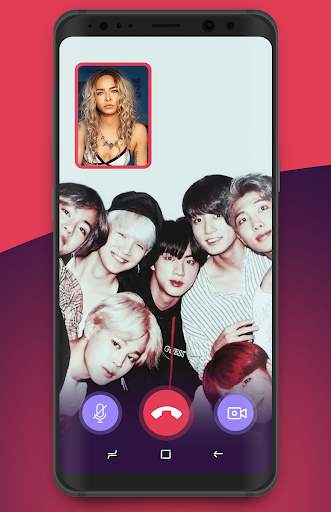 Bts Fake Call - Bts video call Prank screenshot 3