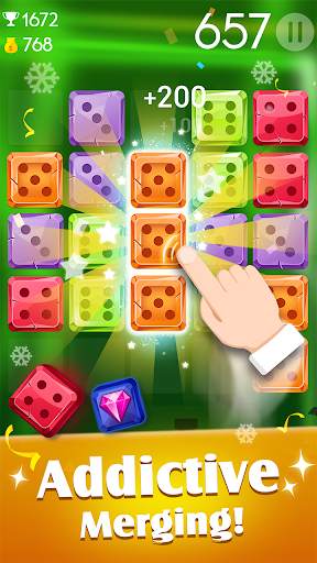 ผสานลูกเต๋าเพชร - เกมออฟไลน์ screenshot 1