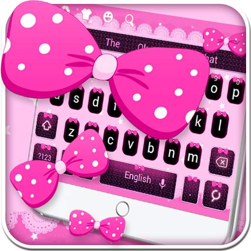 Pink Bow Keyboard Theme 10001005