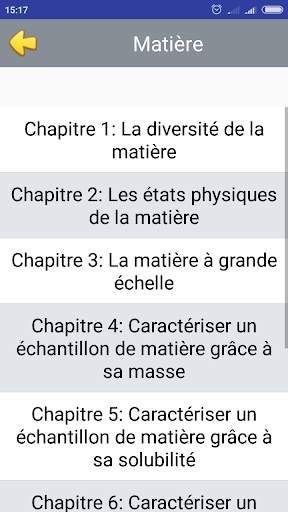 cours de physique chimie 6eme screenshot 1