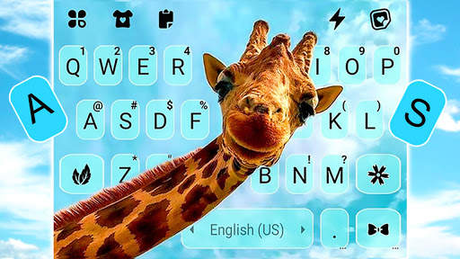 Happy Giraffe Keyboard Background screenshot 1