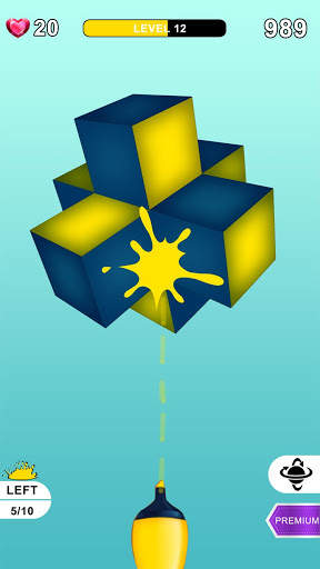 Color 3D Shapes Hit Casual Games screenshot 2