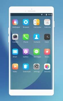Theme for Samsung galaxy J7 blue wallpaper screenshot 2