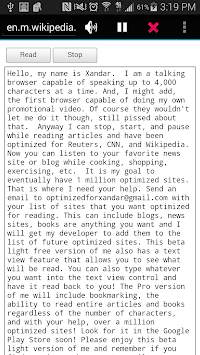 Xandar Talking Browser-Lite screenshot 5