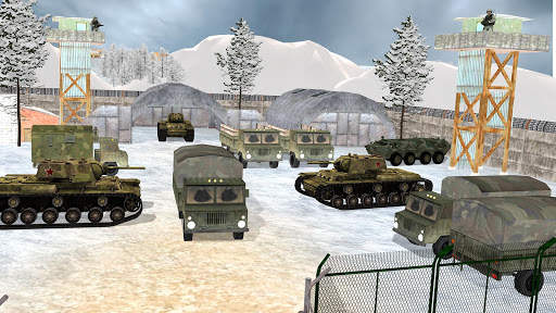 Off-road Jeep Drive-Winter screenshot 5