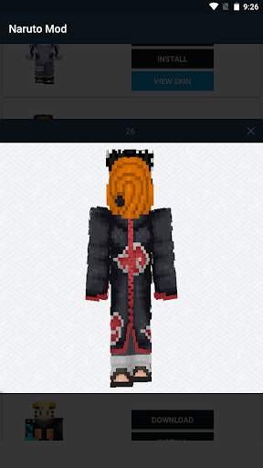 Naruto Skin : Mineraft pe mod screenshot 4