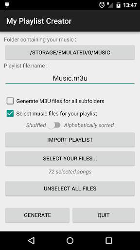 My Music Playlist Creator screenshot 1