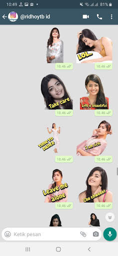 Sticker Wa Rashmika Mandanna WAStickerApps screenshot 5