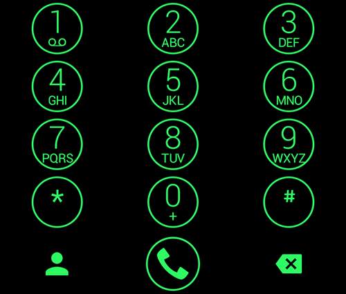 Dialer Circle Green Theme for Drupe or ExDialer скриншот 7
