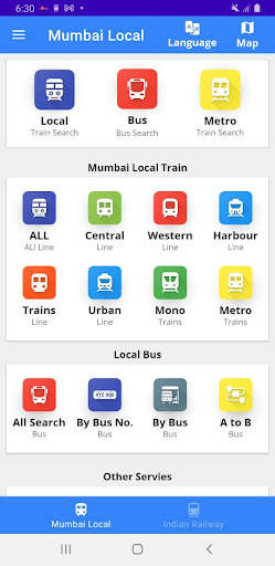 Mumbai Local Train App screenshot 1