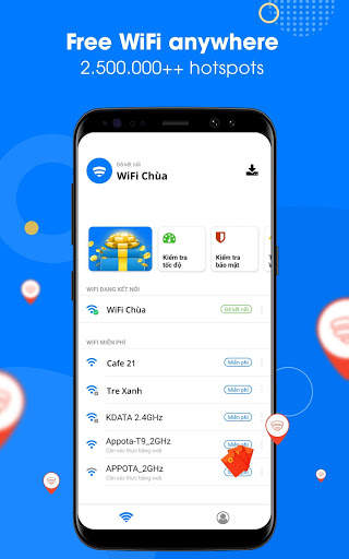 WiFi Chùa - Connect free hotspots screenshot 1