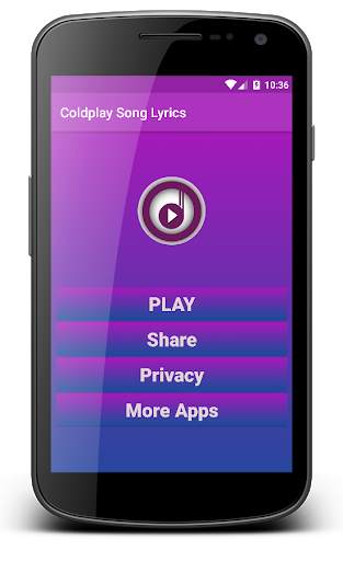 Coldplay Songs Lyrics (Offline) screenshot 1