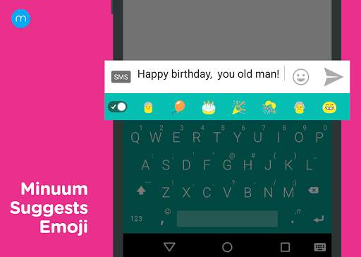 Minuum Keyboard   Smart Emoji स्क्रीनशॉट 2