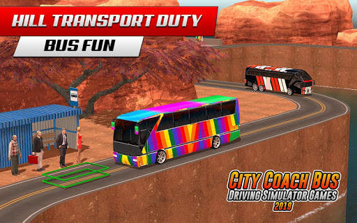 Coach Bus Hill Road Simulator- Free Euro Bus Games screenshot 7