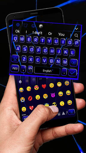 Black Blue Business Keyboard Theme स्क्रीनशॉट 3