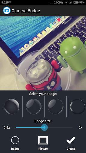 Camera Badge screenshot 2