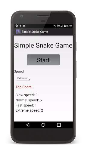 Simple Snake Game screenshot 1