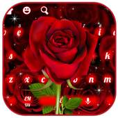 Beautiful Shiny Red Roses Keyboard 10001002