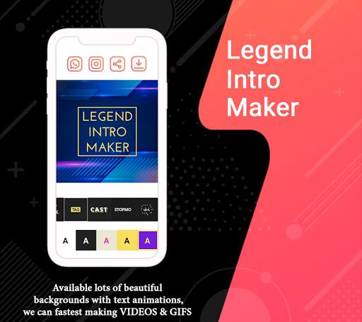 Legend - Intro Maker, Animated Text, Video Maker 4 تصوير الشاشة