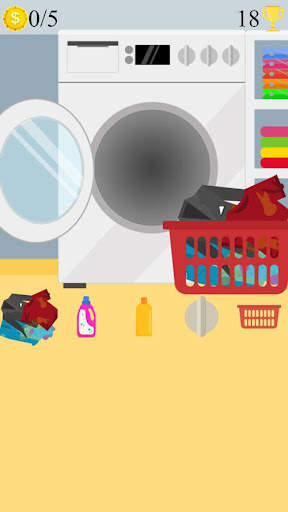 laundry washing machine game screenshot 2
