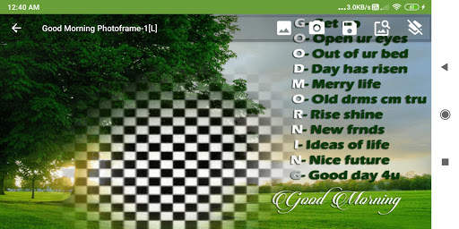 Good Morning Photo Frames screenshot 6