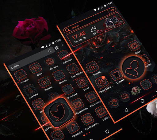Gothic Rose Launcher Theme screenshot 3