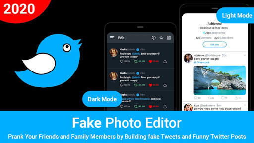 Fake Tweet Photo Editor - Fake Profile Maker 1 تصوير الشاشة