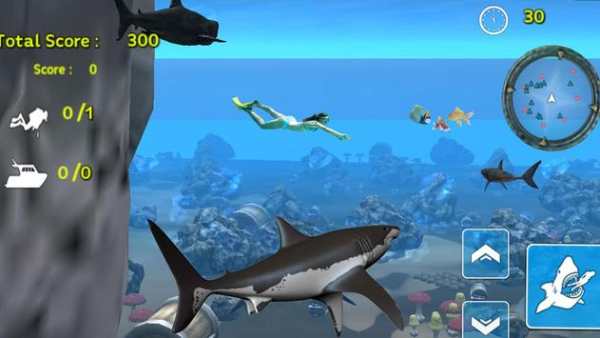 Deadly Shark Simulator : Blue whale  hunting Game screenshot 1
