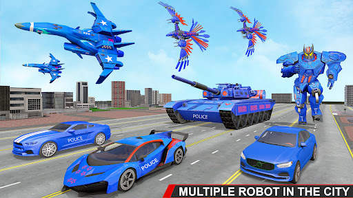 Police Tank Robot Transform 3d screenshot 5