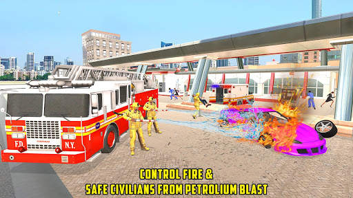 Firefighter Truck Driving Game screenshot 8