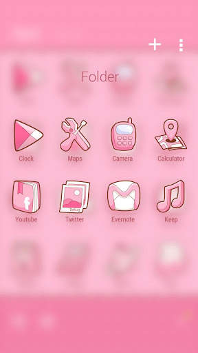 Pinky Bow GO Launcher Theme screenshot 5