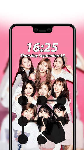 Twice Pattern Lock Screen 🔒 2 تصوير الشاشة
