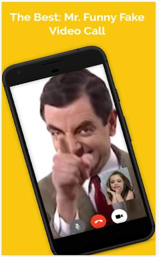 Mr. Funny Fake Video Call & Wallpaper HD screenshot 1