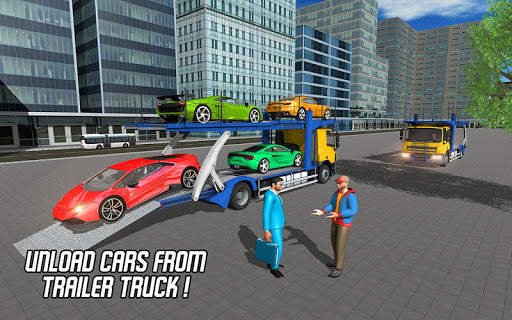 Cargo Airplane: Car Transporter Truck Driving Game screenshot 20