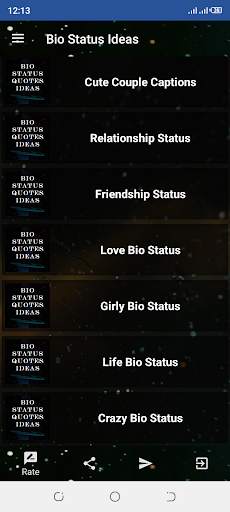 Bio Status Ideas screenshot 3