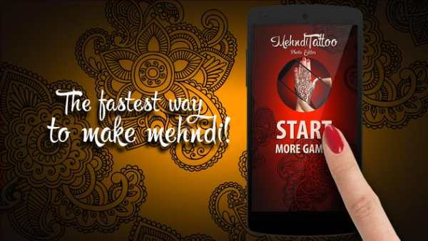 Mehndi Tattoo. Photo Editor screenshot 1
