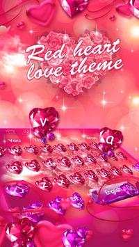 Red Heart Love Keyboard screenshot 2