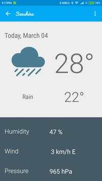 Weather Sunshine screenshot 2