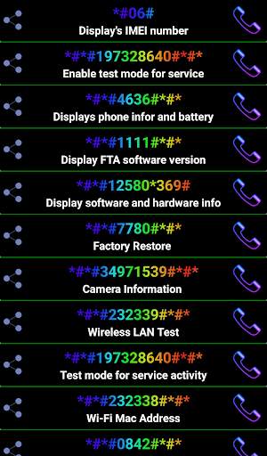 Android Codes screenshot 1