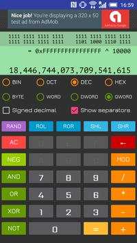 Hacker's Calculator Lite screenshot 2
