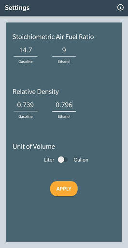FlexCalc Mobile - The Ultimate FlexFuel Calculator screenshot 7