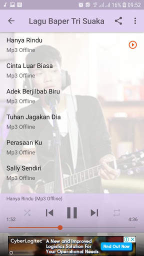 Lagu Baper Tri Suaka - Hanya Rindu Offline screenshot 3