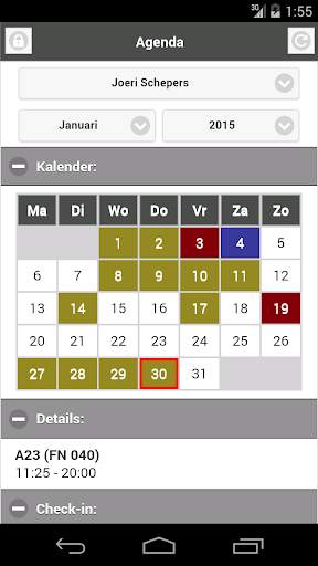 NMBS Agenda 1 تصوير الشاشة